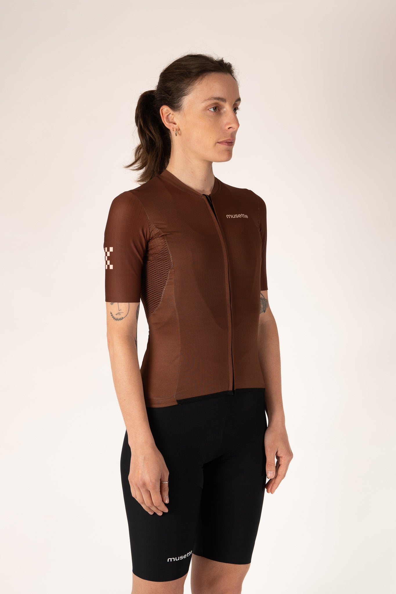 WOMEN's brown jersey